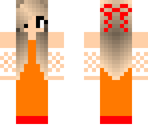 orange prom dress improved version