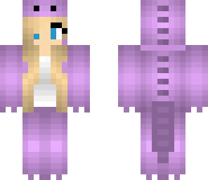 purple dino girl