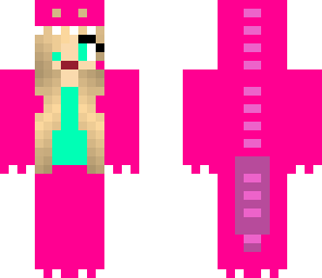 mint belly pink dino