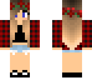 red tomboy with red flowercrown
