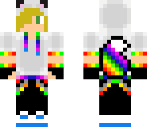 blonde rainbow fox boy