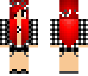 plaid girl with red hair