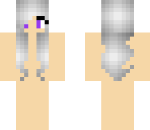 silver hair girl skin base