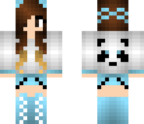 panda ombre hair girl