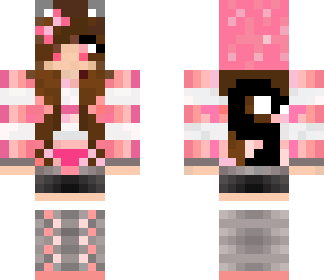 cute pink cat girl