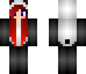 panda suited girl 