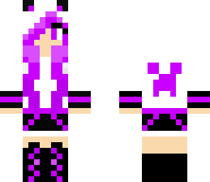 cute purple panda girl