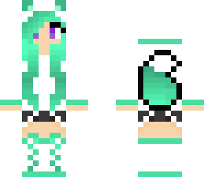 cyan wolf girl
