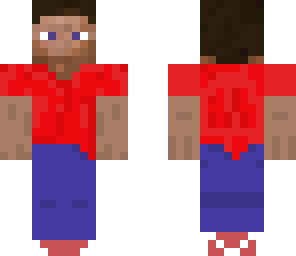 steve red shirt