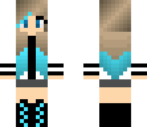 girl with blue highlights
