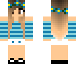 blue flowercrown girl