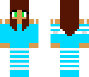 the blue girl with the green eyes
