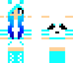 blue panda girl