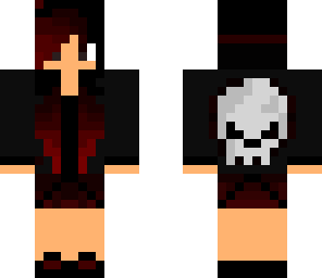 red emo girl