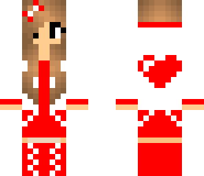 red heart girl