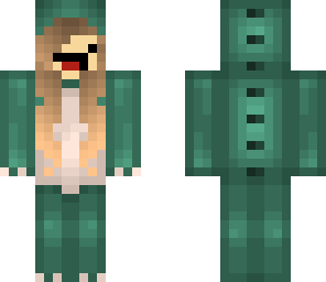 green dinosaur girl