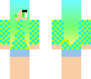 blue and green teenager