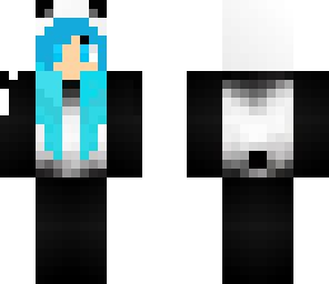 blue panda girl edit