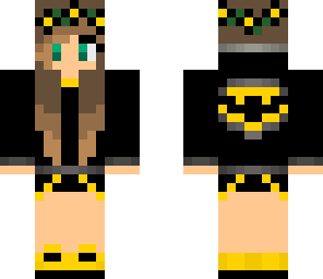 bat girl with flower crown