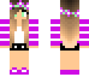 purple flower girl