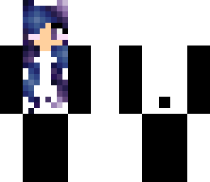 galaxy kawaii panda suit girl