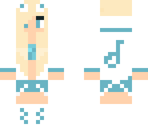 baby blue music girl