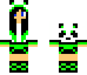 green color panda
