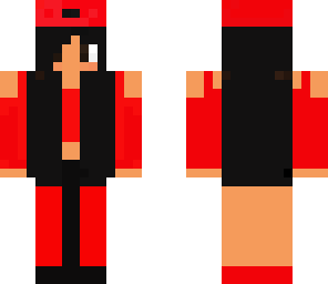 red and black gurl