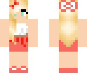 cute cherry red dress girl