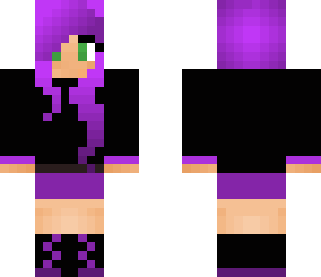 purple haired gamer
