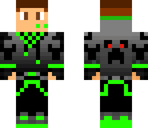 green and black boy