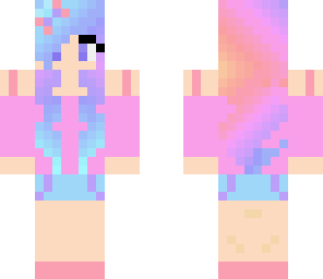cool colored rainbow girl