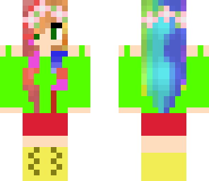 rainbow colorful girl
