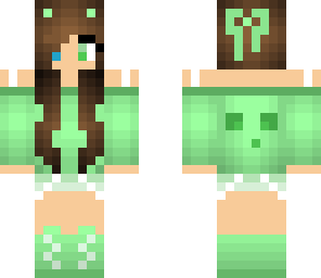 edited green slime cat