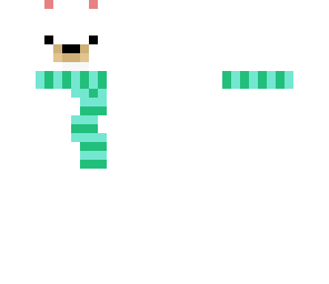 polar bear with scarf