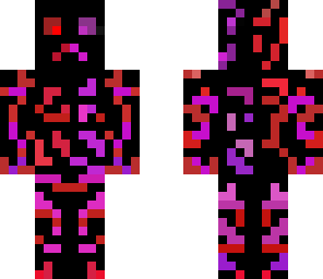 red and purple minecraft skin