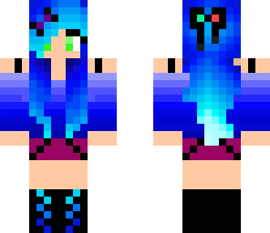 blue skin girl