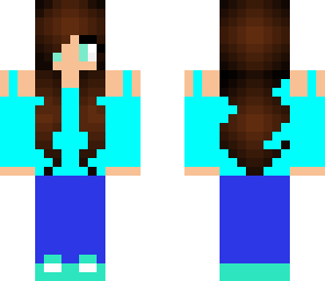 blue loving girl