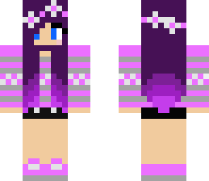 purple flower girl