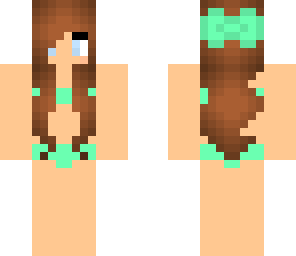 mint green bikini