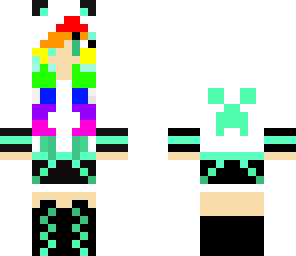 rainbow haired girl