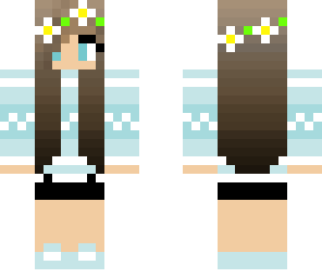 blue winter girl