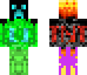 crazy creeper camo lava thing