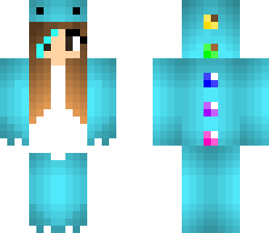 blue dino girl