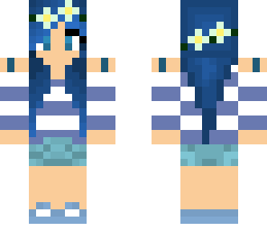 pretty blue girl flower crown