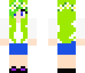 green hair