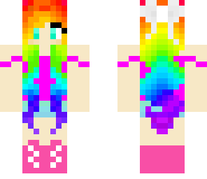 rainbow haired girl