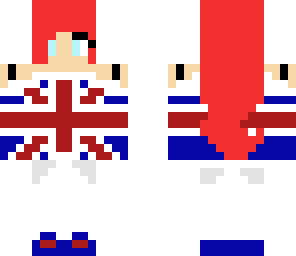 british flag girl