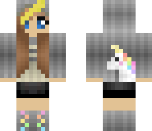 brunette unicorn girl