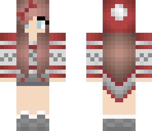 edited cozy red winter girl